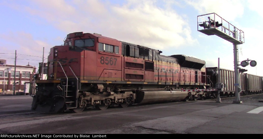 BNSF coal train DPU